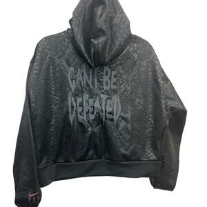 Nike Womens “Can’t Be Defeated” Black Hoodie Oversized Size M